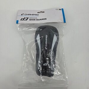 Champro D3 Soccer Shin Guards Black White Youth Size Small